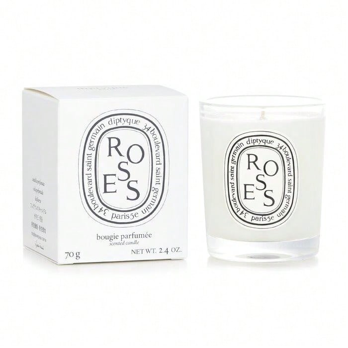 Home Fragrance Vanilla Scented Candle - バニラ、ラベンダー、ローズのガラス瓶キャンドル、ホームフレグランスキャンドル、無煙アロマキャンドル、アロマセラピー、消臭、瞑想、ヨガ、祈り、贈答、ストレス解消、リラクゼーションに最適