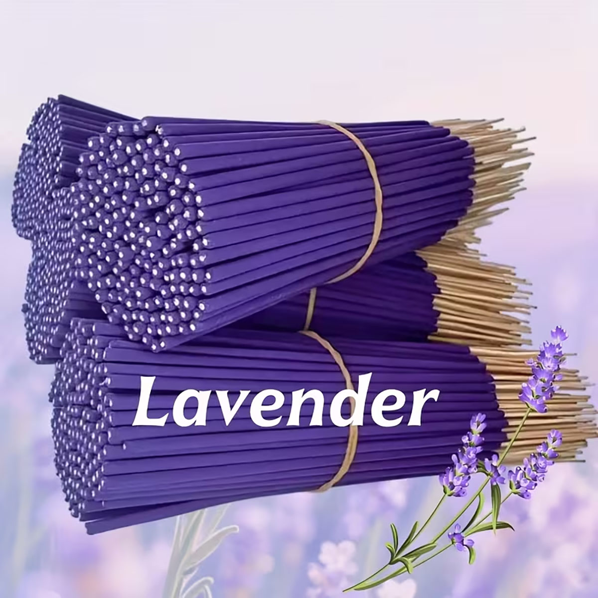 Smokeless Incense Stick - 57/129/299本入り、ラベンダー プレミアム インセンススティック、8。 66インチ - 30～40分の燃焼時間、軽い香り、家庭、キッチン、レストランの装飾に適しています、ホームオフィスの臭い除去に適しています、長持ちする香り、睡眠、ヨガ、仕事、瞑想、フィットネス、オフィスのリラクゼーションに最適なギフト、クリスマス、ハロウィーン、感謝祭、その他の休日に最適です。