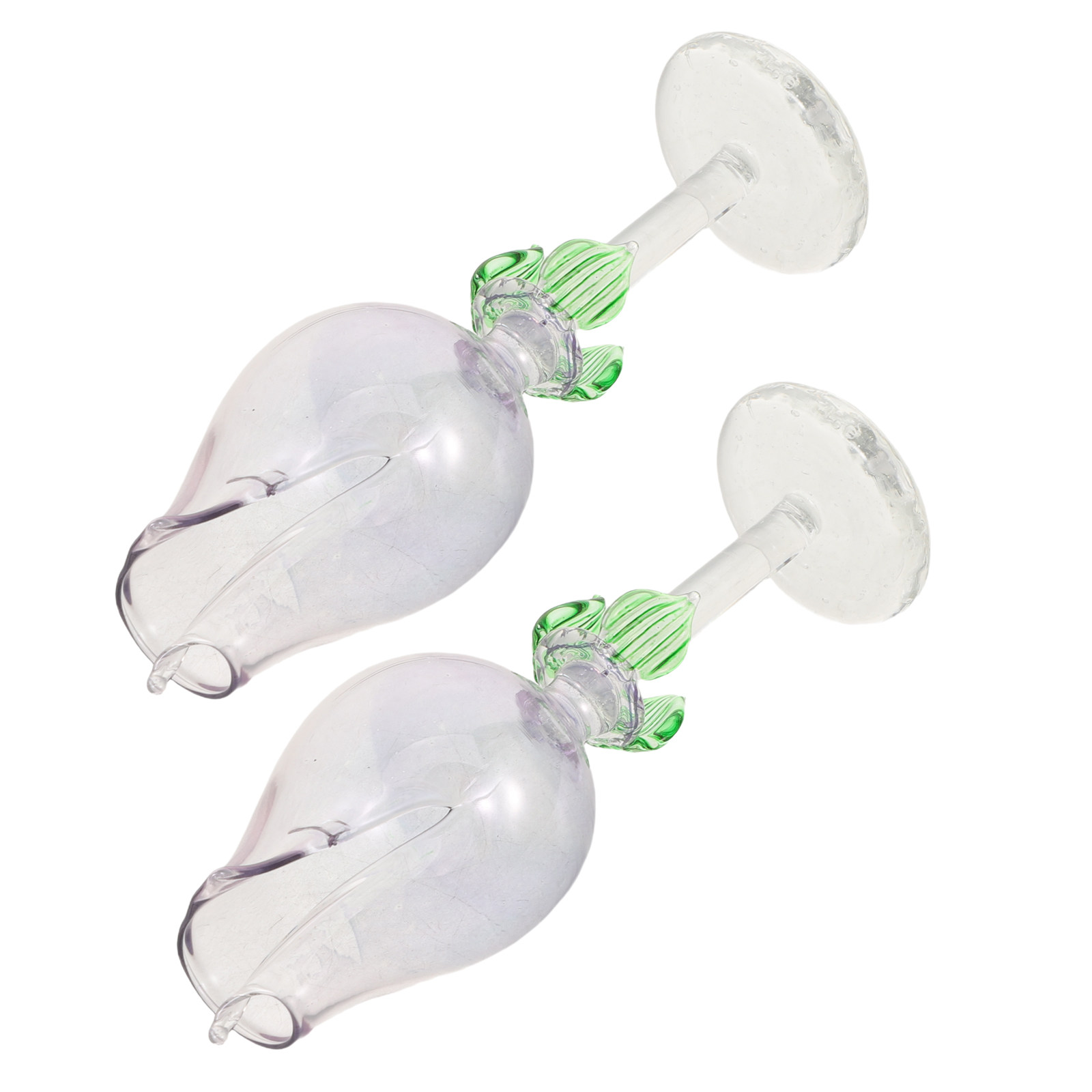 Home Fragrance Aromatherapy - 2個入り 花型ガラス製エッセンシャルオイルディフューザー 装飾用アロマセラピーガラスボトル フレグランスディフューザー 家庭、オフィス、寝室用
