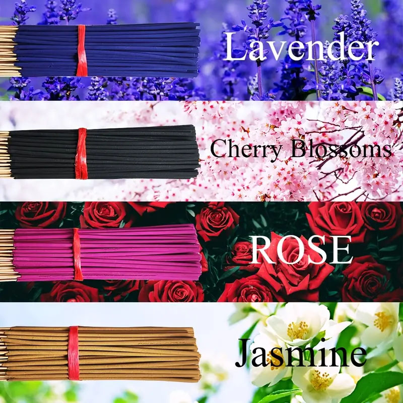 Smokeless Incense Stick - 80/200 天然香スティック - ホームデコレーション、茶室、ホテル | 瞑想に適しており、睡眠を助ける