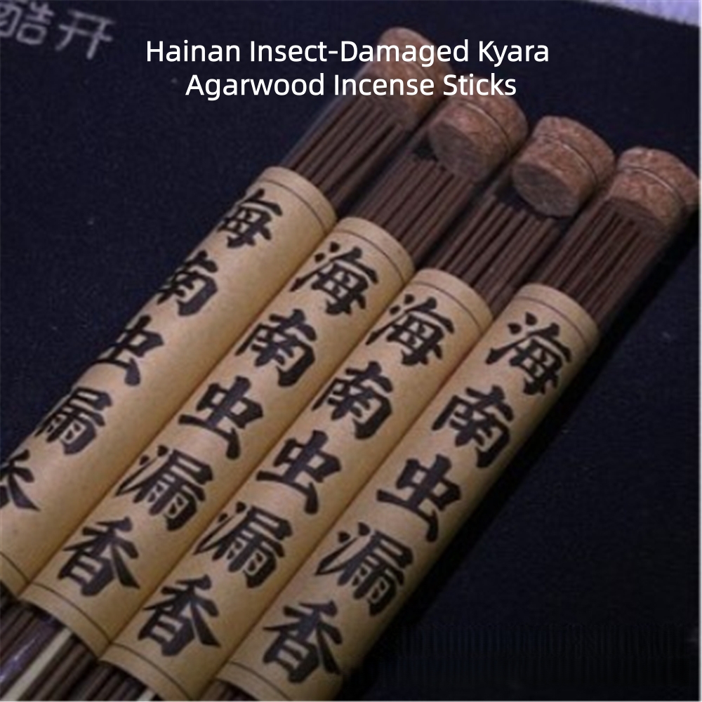 Smokeless Incense Stick - 海南虫害沈香線香10g/筒、家庭・オフィス用アロマセラピー、寝室用芳香剤、人気沈香線香