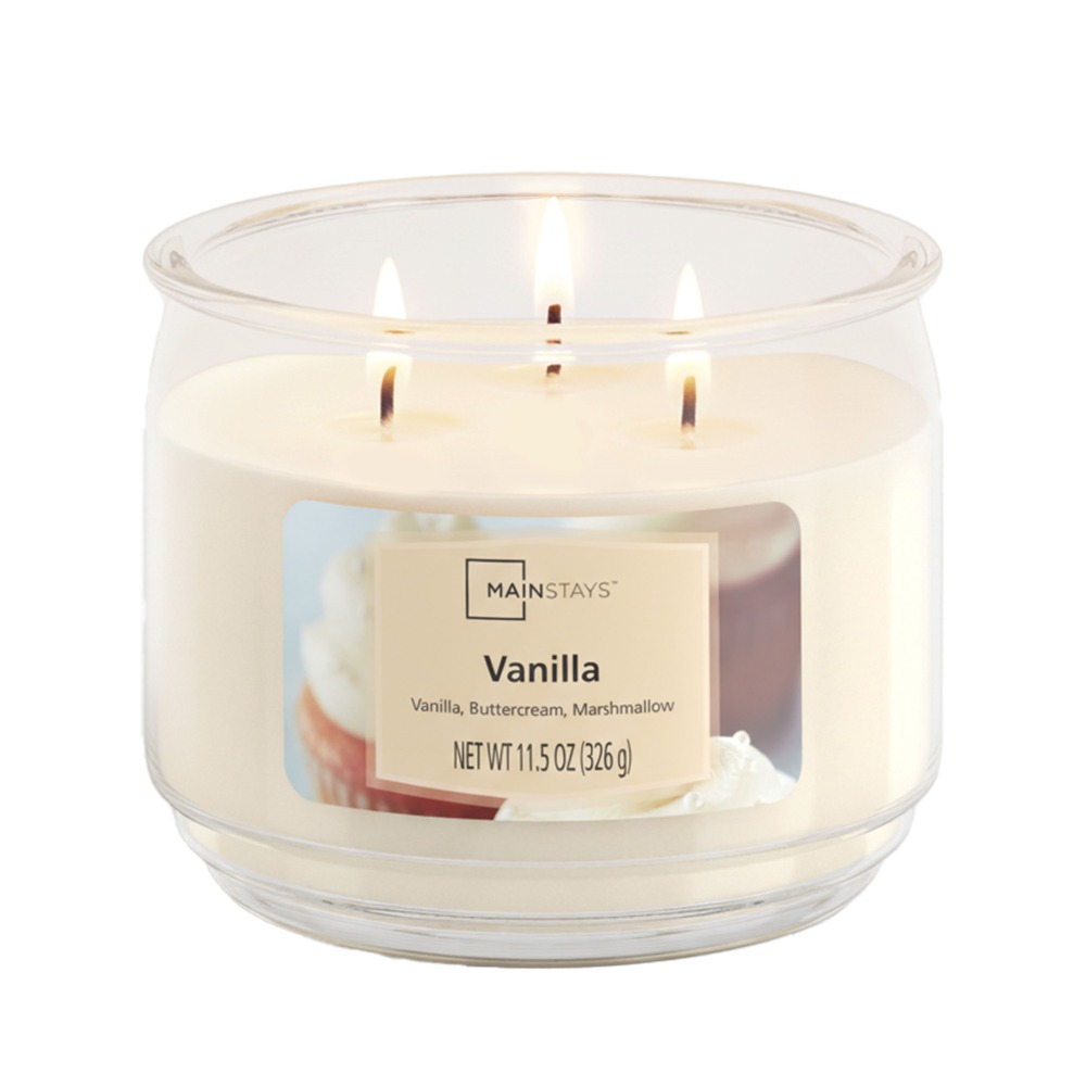 バニラの香りの3芯ガラス瓶キャンドル2個セット（大11.5オ - Home Fragrance Vanilla Scented Candle のレビューと価格