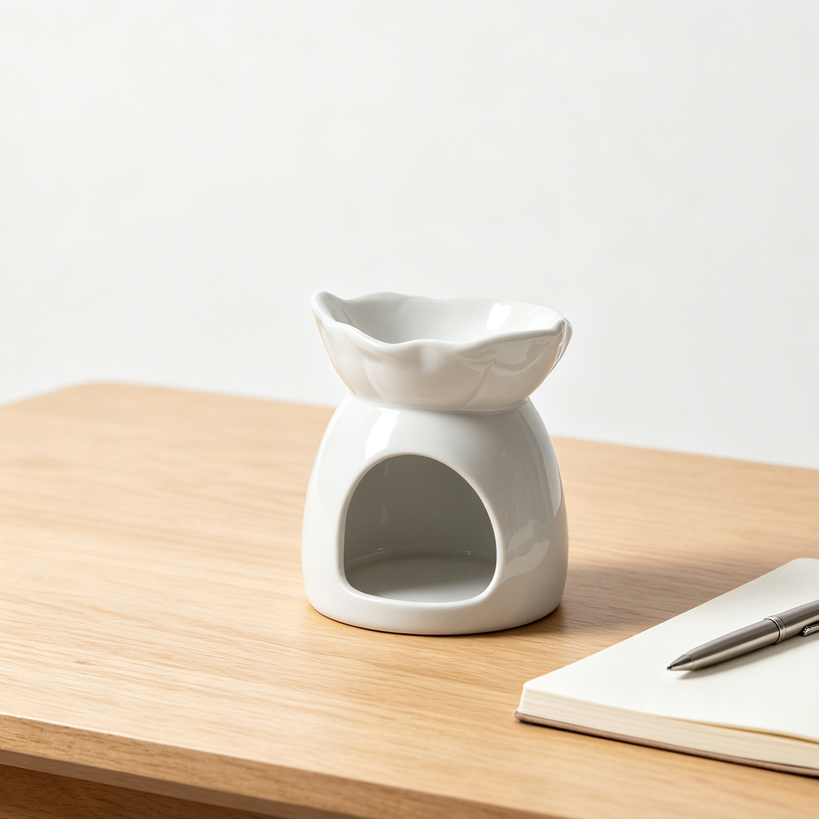 セラミックホルダー エレガントな葉型ティーライトオイルバーナ - Home Fragrance Aromatherapy のレビューと価格