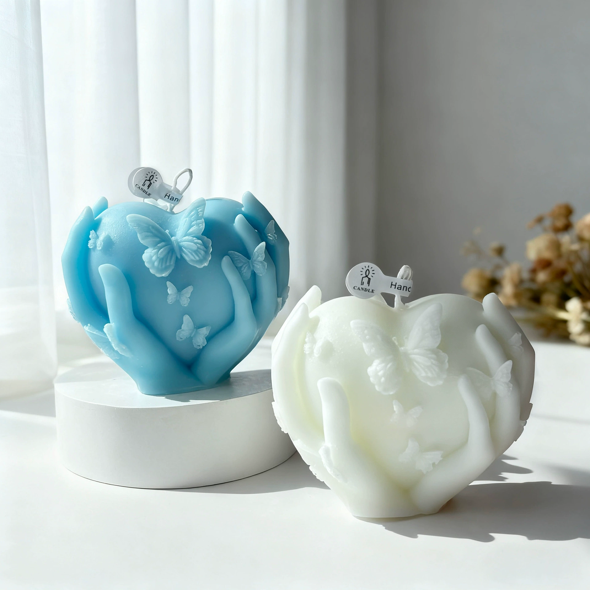 1個 ハート型 バレンタインデー用 香り付きキャンドルギフト - Home Fragrance Vanilla Scented Candle のレビューと価格