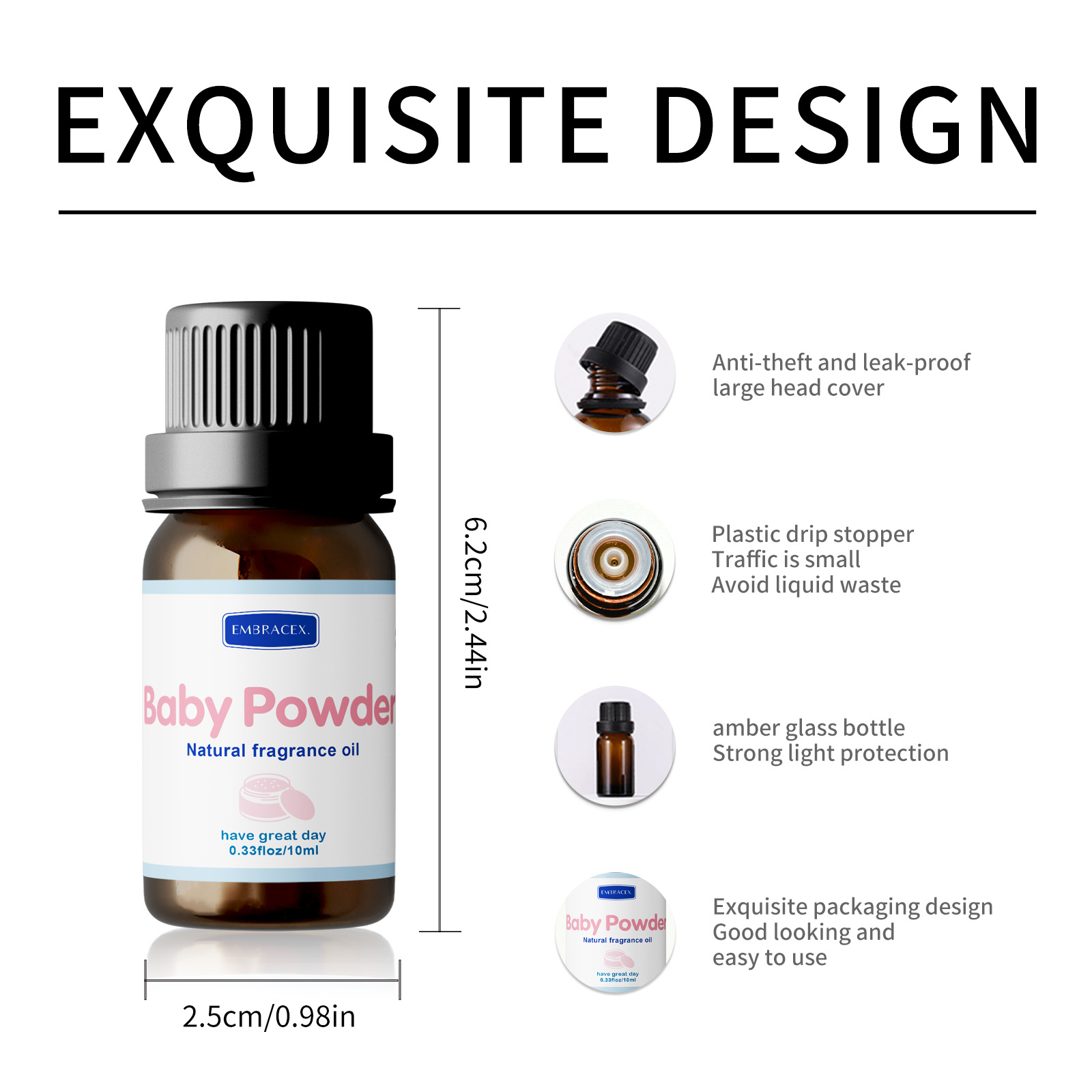 10 ミリリットルベビーパウダーエッセンシャルオイル長持ちす - Essential Oil Blend のレビューと価格
