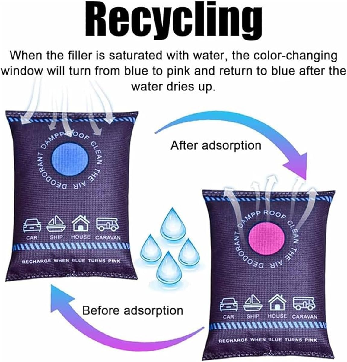 再利用可能なシリコン除湿バッグ 車用芳香剤 室内ワードローブ - Home Fragrance Sachet のレビューと価格